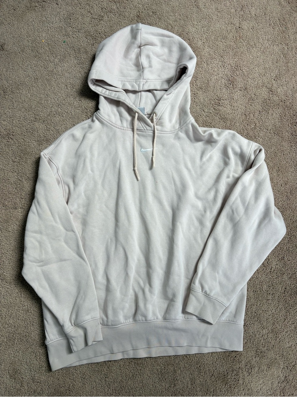Nike Women’s Light Beige Hoodie Sweatshirt